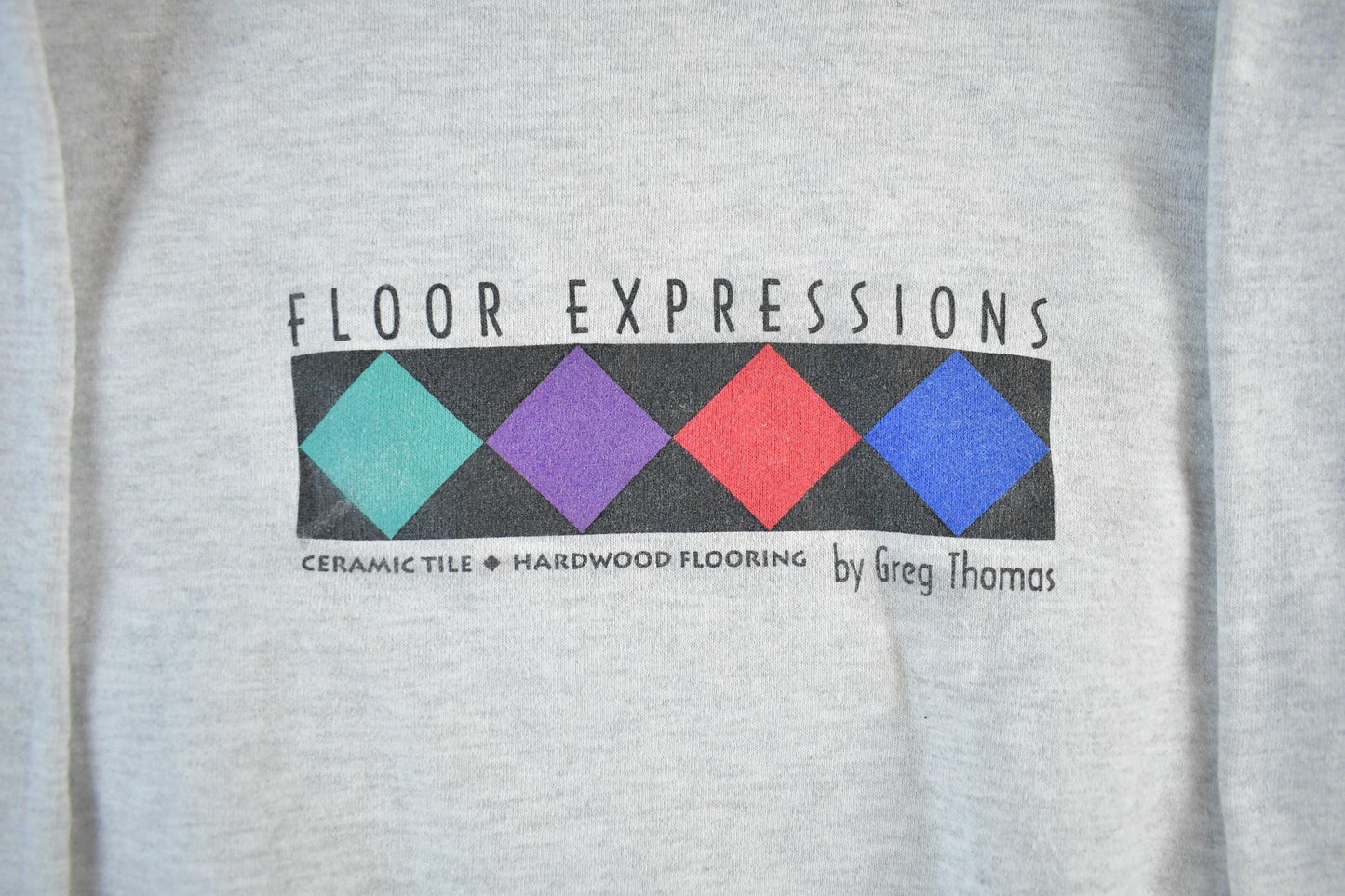 Vintage 1990s Floor Expressions Workwear Crewneck Sweatshirt Men's Small from propervintagecanada