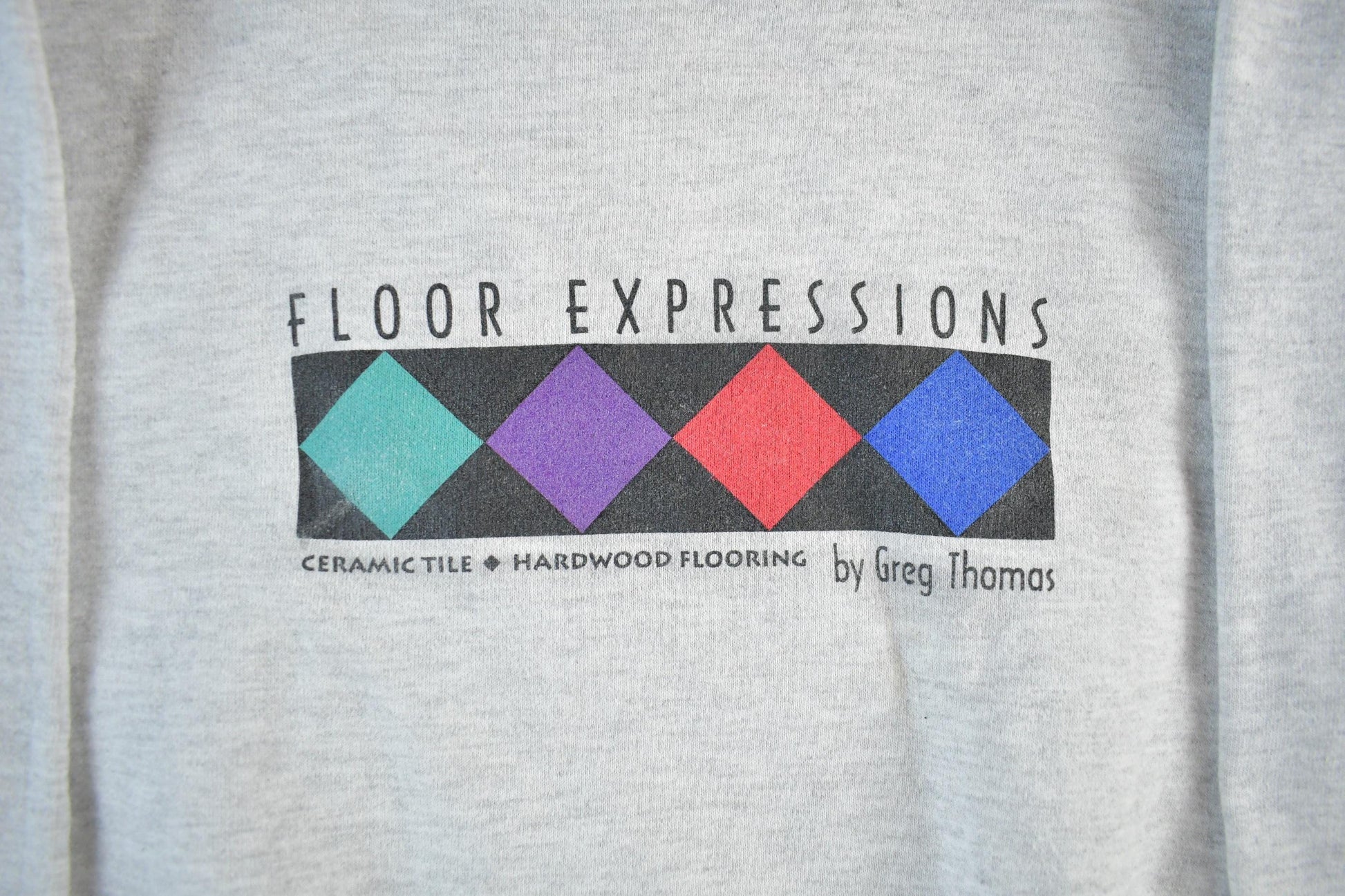 Vintage 1990s Floor Expressions Workwear Crewneck Sweatshirt Men's Small from propervintagecanada