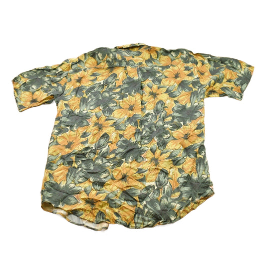 Vintage 1990s Floral All Over Print Go Ouch Short Sleeve Shirt Men's Medium from propervintagecanada