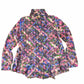 Vintage 1990s Floral Button Up Wire collar Blouse Shirt Womens S from propervintagecanada