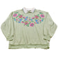 Vintage 1990s Floral Collared Crewneck Sweatshirt Women's L from propervintagecanada
