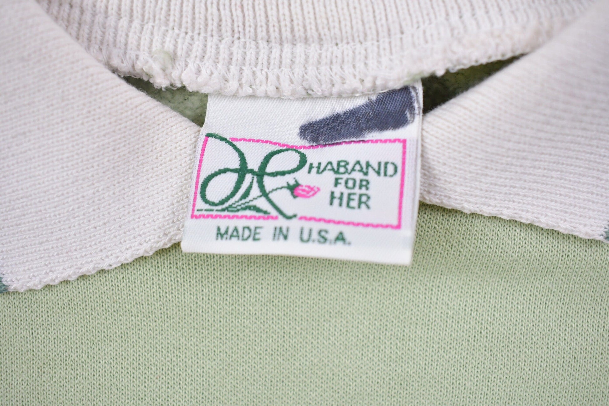Vintage 1990s Floral Collared Crewneck Sweatshirt Women's L from propervintagecanada