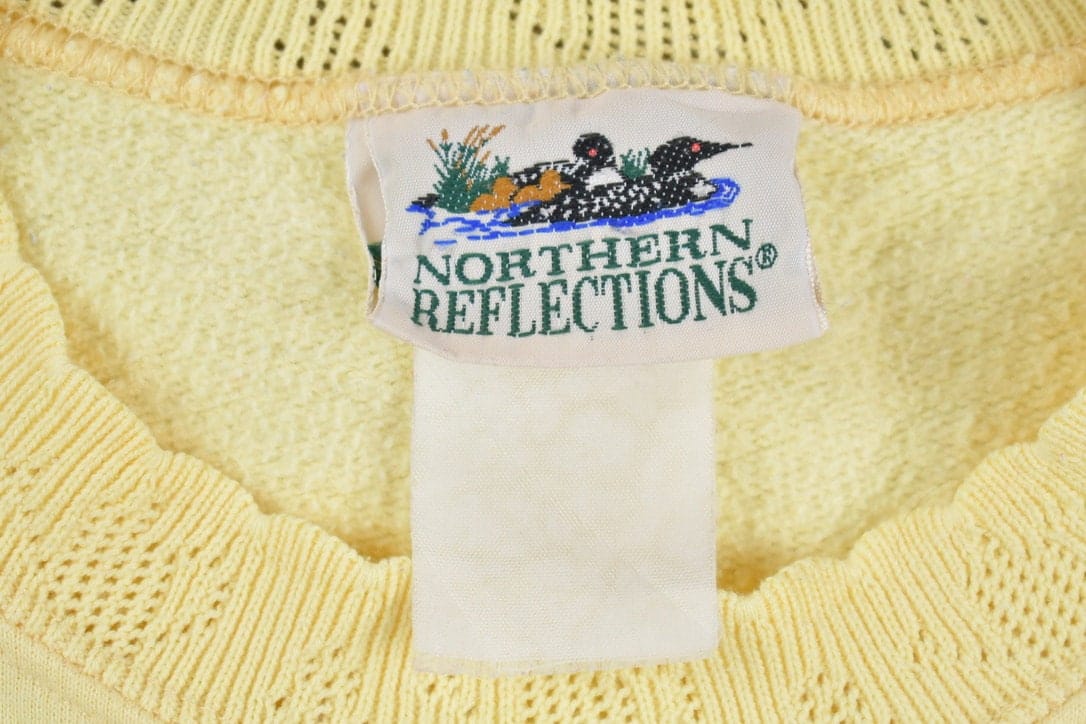 Vintage 1990s Floral Crewneck Sweater Men's Medium from propervintagecanada