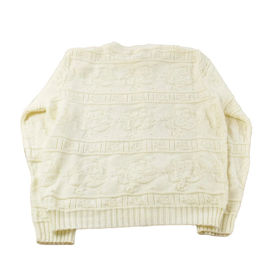Vintage 1990s Floral Cuddle Knit Sweater Women's M from propervintagecanada