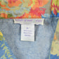 Vintage 1990s Floral Denim Jean Jacket Men's XL from propervintagecanada