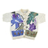 Vintage 1990s Floral Knit Cardigan Sweater Short Sleeve Women&