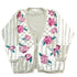 Vintage 1990s Floral Knit Cardigan Sweater Women&