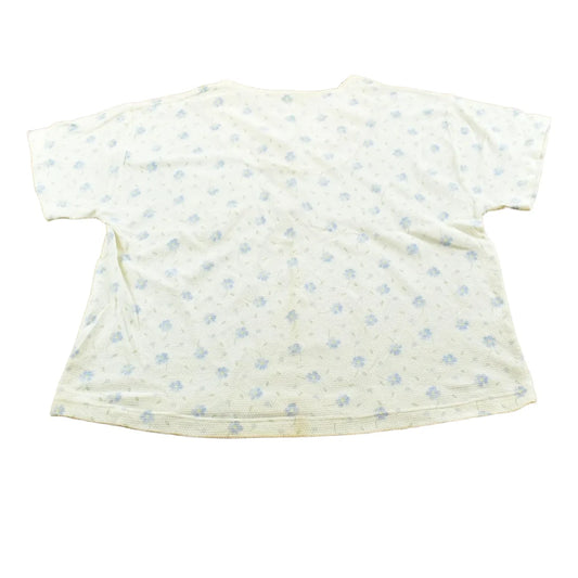 Vintage 1990s Floral Print Short Sleeve Thermal T-Shirt Women's XL from propervintagecanada