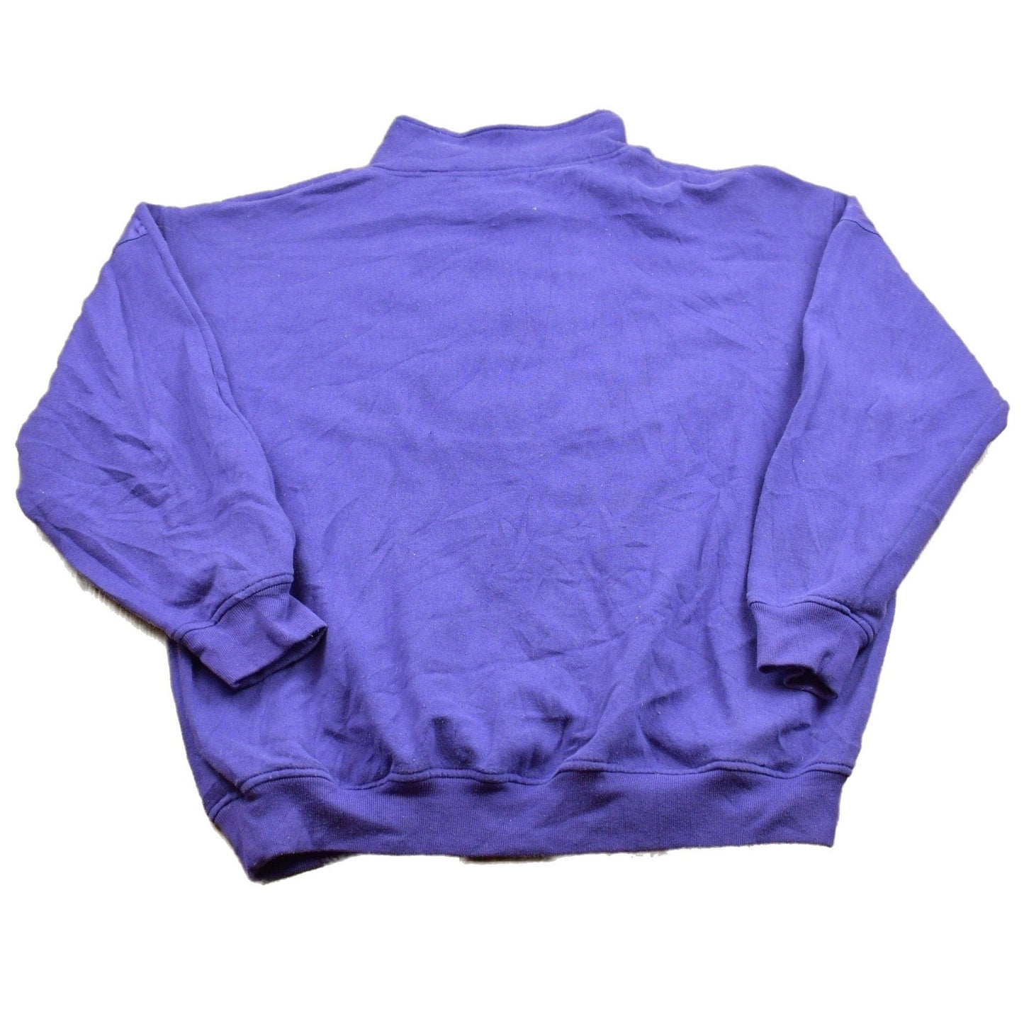 Vintage 1990s Floral Quarter Zip Sweatshirt Men's XL from propervintagecanada