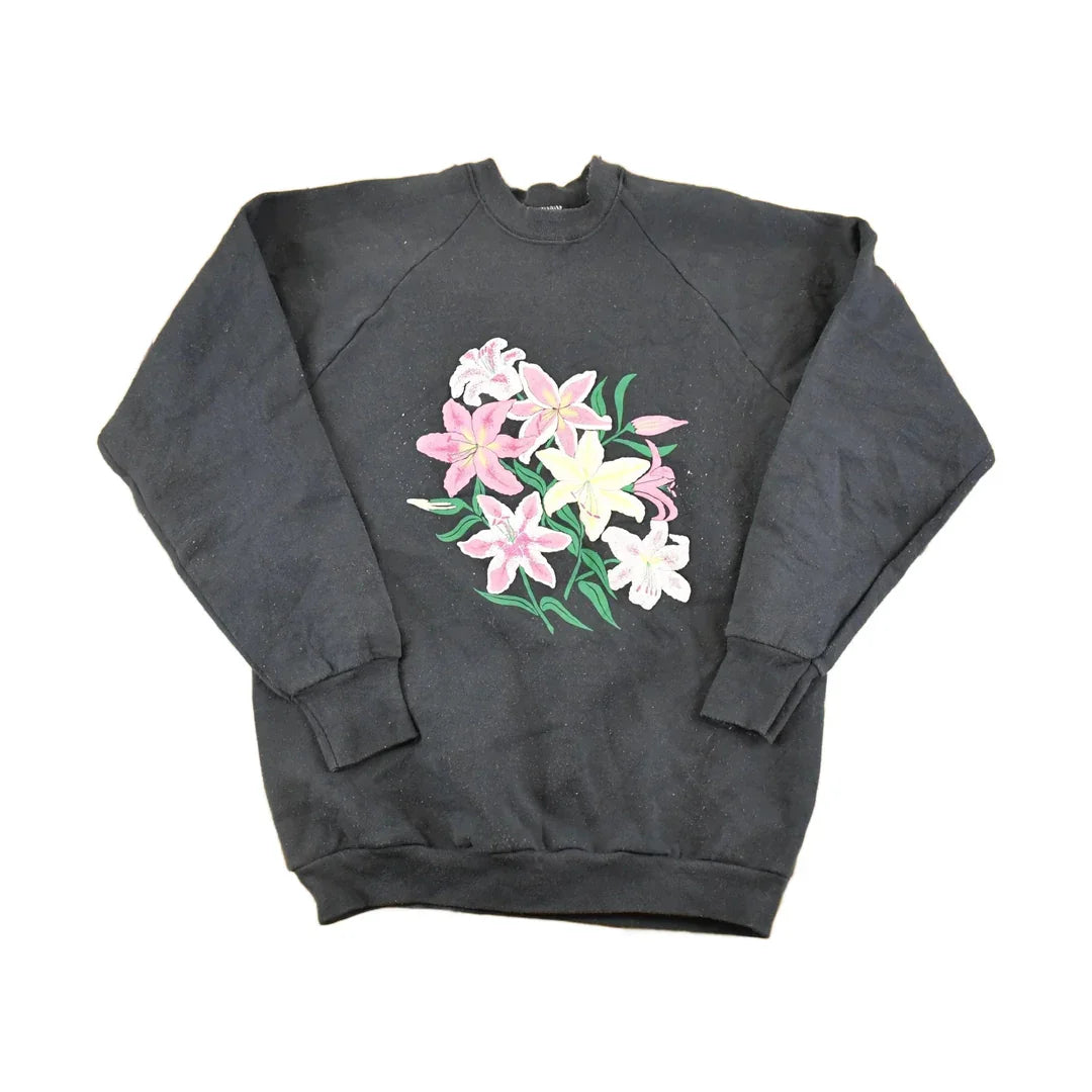 Vintage 1990s Floral Souvenir Crewneck Sweatshirt Women's M from propervintagecanada