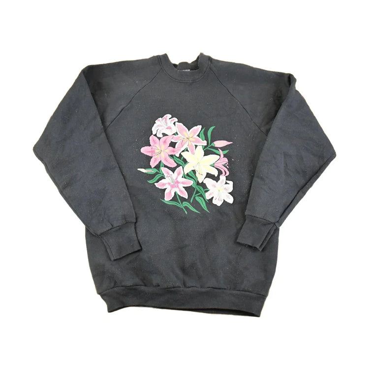 Vintage 1990s Floral Souvenir Crewneck Sweatshirt Women's M from propervintagecanada