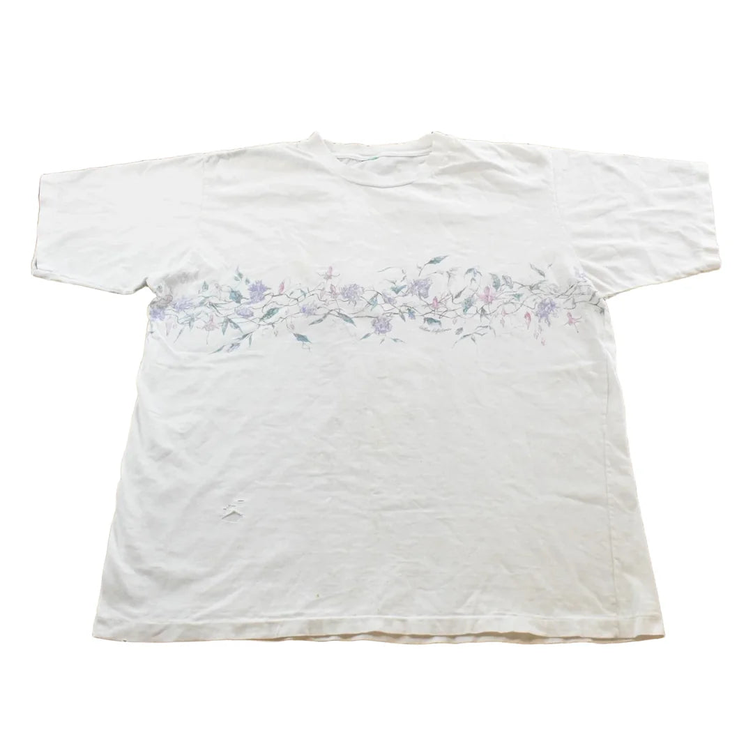 Vintage 1990s Floral T-Shirt Men's XL from propervintagecanada