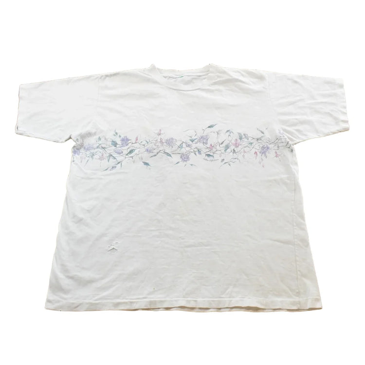 Vintage 1990s Floral T-Shirt Men's XL from propervintagecanada