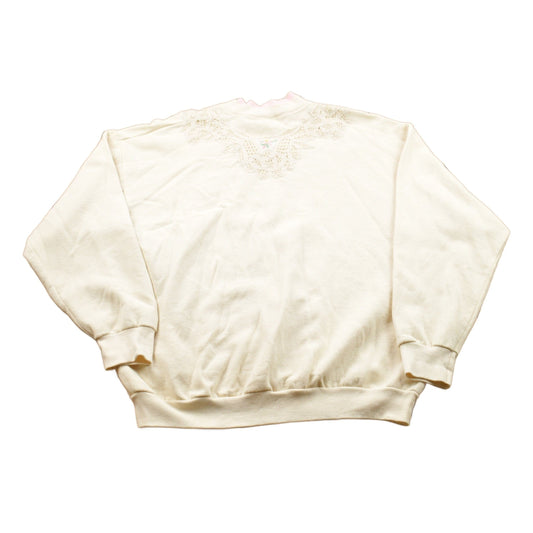 Vintage 1990s Floral Theme Crewneck Sweater Men's Large from propervintagecanada