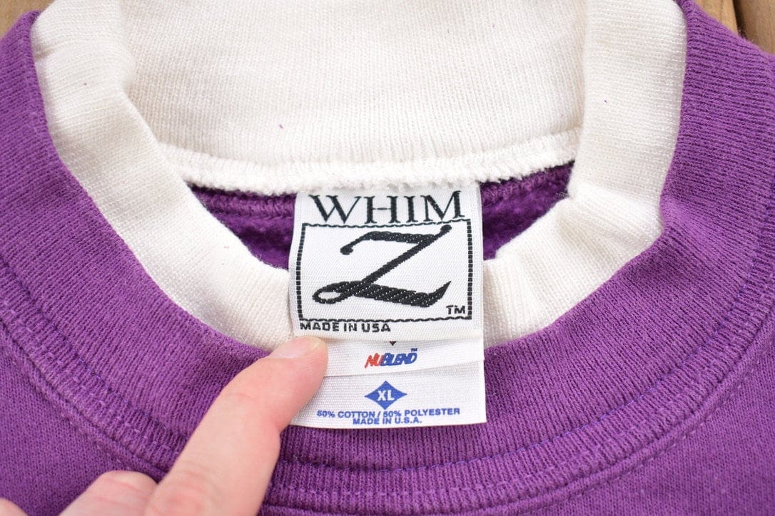 Vintage 1990s Floral Theme Crewneck Sweater Men's XL from propervintagecanada