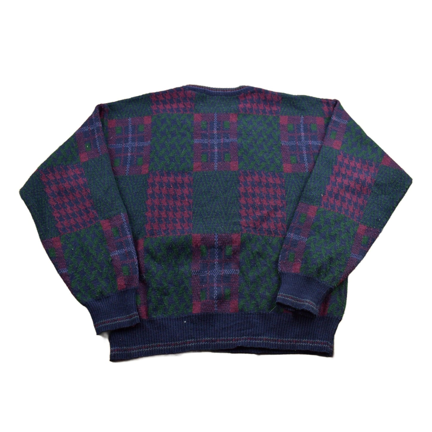 Vintage 1990s Florence Tricot Knitted Wool Crewneck Sweater Men's Small from propervintagecanada