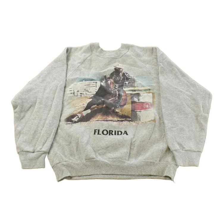 Vintage 1990s Florida Cowboy Rodeo Graphic Crewneck Sweatshirt Men's Medium from propervintagecanada
