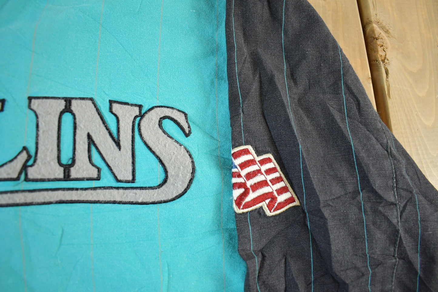 Vintage 1990s Florida Marlins MLB Full Zip Mirage Jacket Men's Large from propervintagecanada