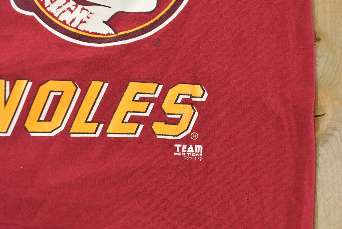 Vintage 1990s Florida State Seminoles Collegiate Graphic T-Shirt Men's XL from propervintagecanada