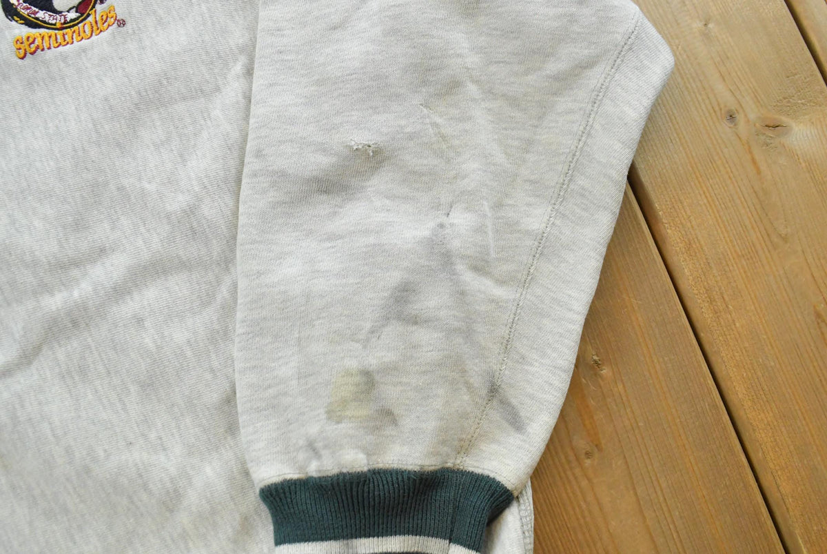 Vintage 1990s Florida State University Seminoles Collegiate Crewneck Mens Men's Medium from propervintagecanada