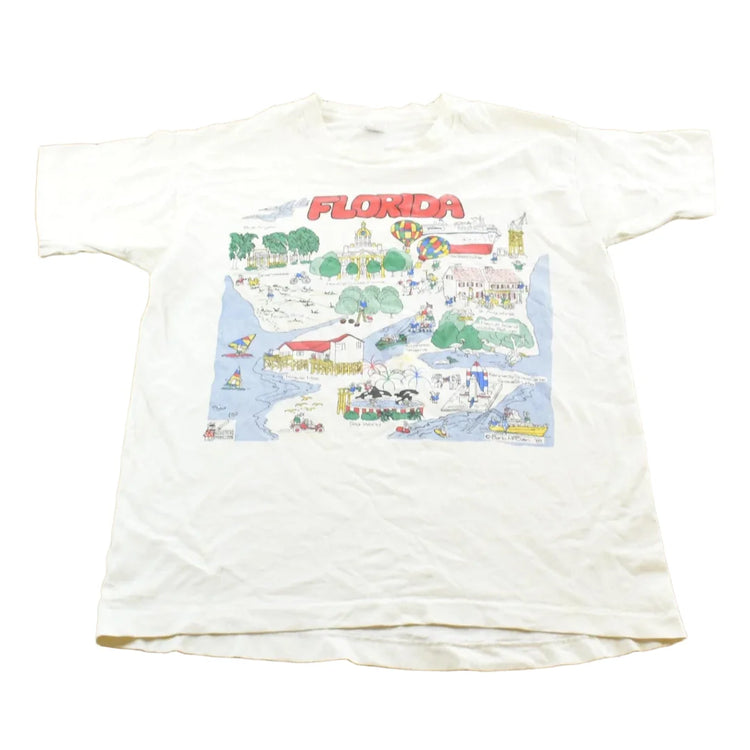 Vintage 1990s Florida Travel Souvenir T Shirt Men's M from propervintagecanada
