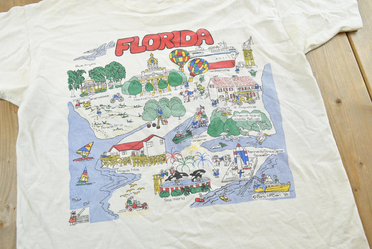 Vintage 1990s Florida Travel Souvenir T Shirt Men's M from propervintagecanada