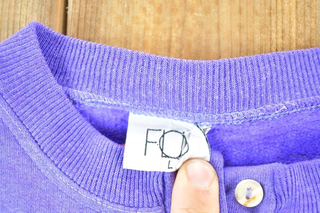 Vintage 1990s Flou Crewneck Sweatshirt Womens L from propervintagecanada