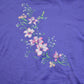 Vintage 1990s Flower Embroidery Cute Grandma Style Crewneck SweaterMen's Large from propervintagecanada