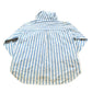 Vintage 1990s Fluid Blues Striped Flannel Hooded Button Up Shirt Mens XL from propervintagecanada