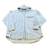 Vintage 1990s Fluid Blues Striped Flannel Hooded Button Up Shirt Mens XL from propervintagecanada
