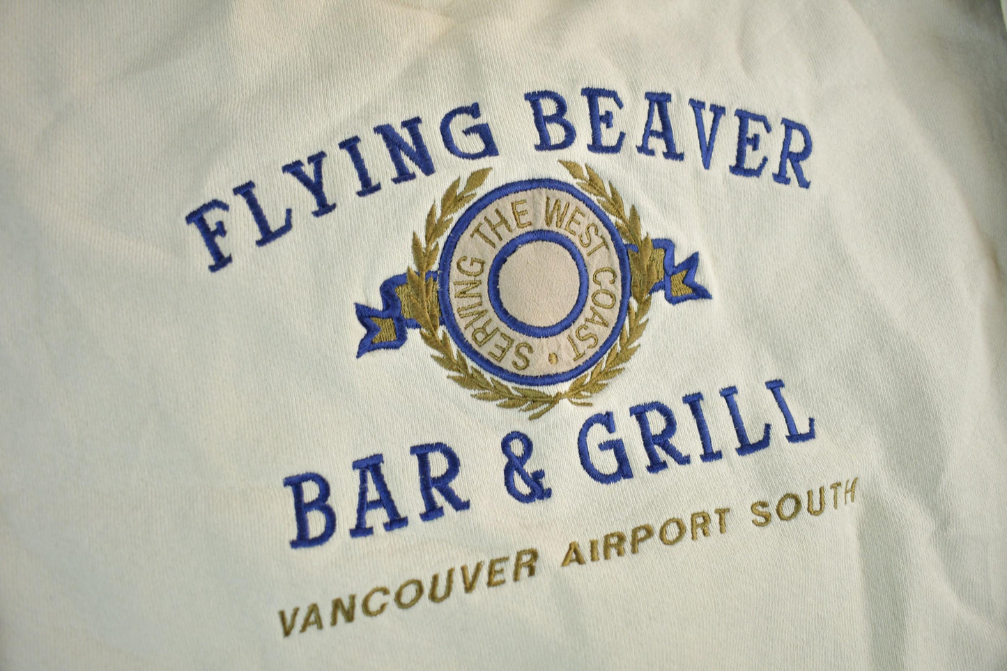 Vintage 1990s Flying Beaver Bar Grill Crewneck Sweatshirt Mens XL from propervintagecanada