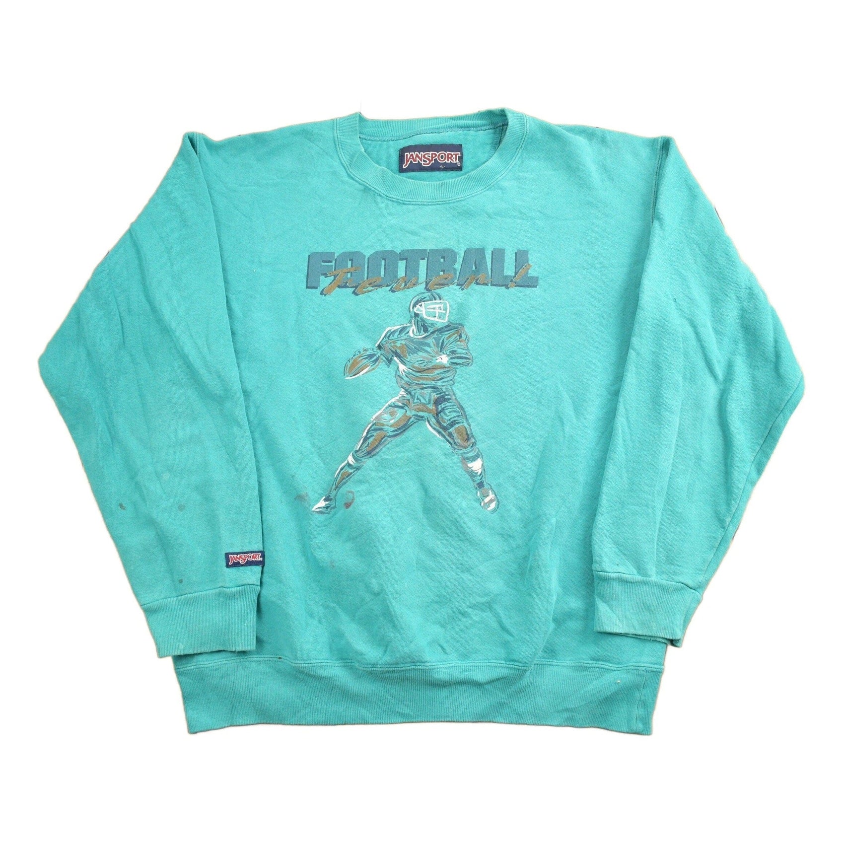 Vintage 1990s Football Fever Crewneck Sweatshirt Men's Large from propervintagecanada