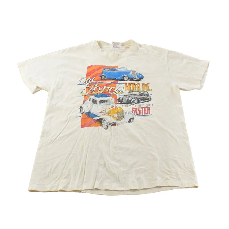 Vintage 1990s Ford Classic Cars Graphic T Shirt Men's Large from propervintagecanada