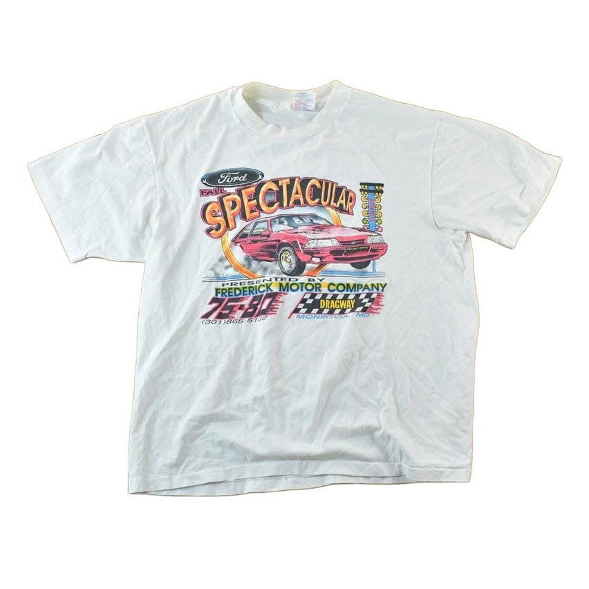 Vintage 1990s Ford Spectacular Souvenir Single Stitch Graphic Print T-Shirt Men's Large from propervintagecanada
