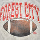 Vintage 1990s Forest City Football Collegiate Hoodie Men's 2XL from propervintagecanada