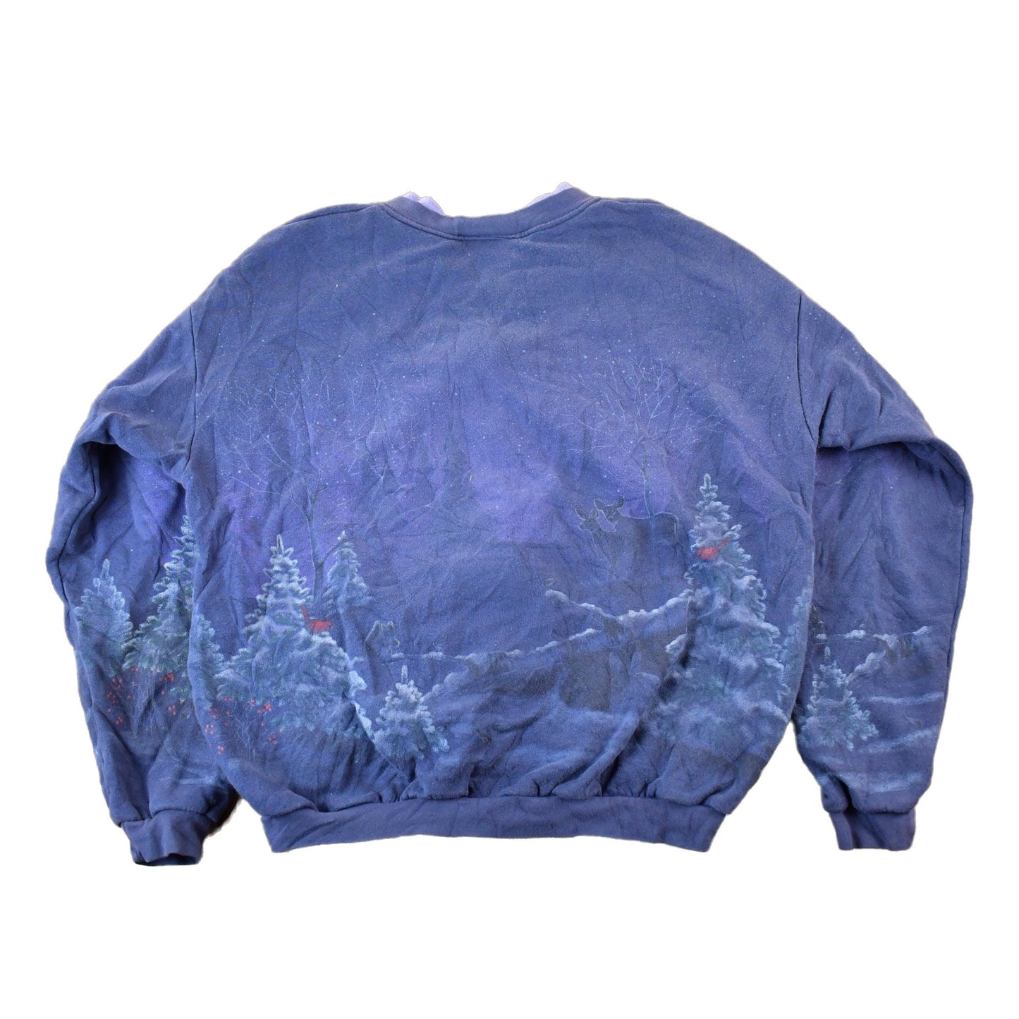 Vintage 1990s Forest Nature Landscape Graphic Cardigan Sweatshirt Women's Medium from propervintagecanada