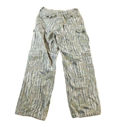 Vintage 1990s Forest Tree Camo Cargo Hunting Pants Men's 28 x 29 from propervintagecanada