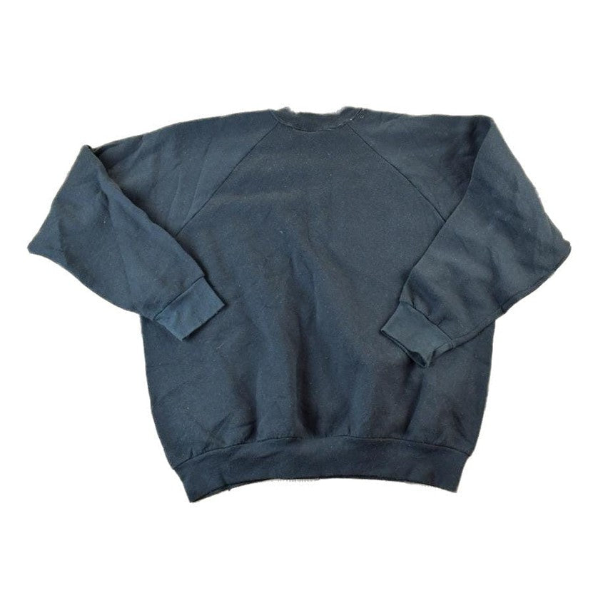 Vintage 1990s FOTL Black Blank Crewneck Sweatshirt Men's XL from propervintagecanada