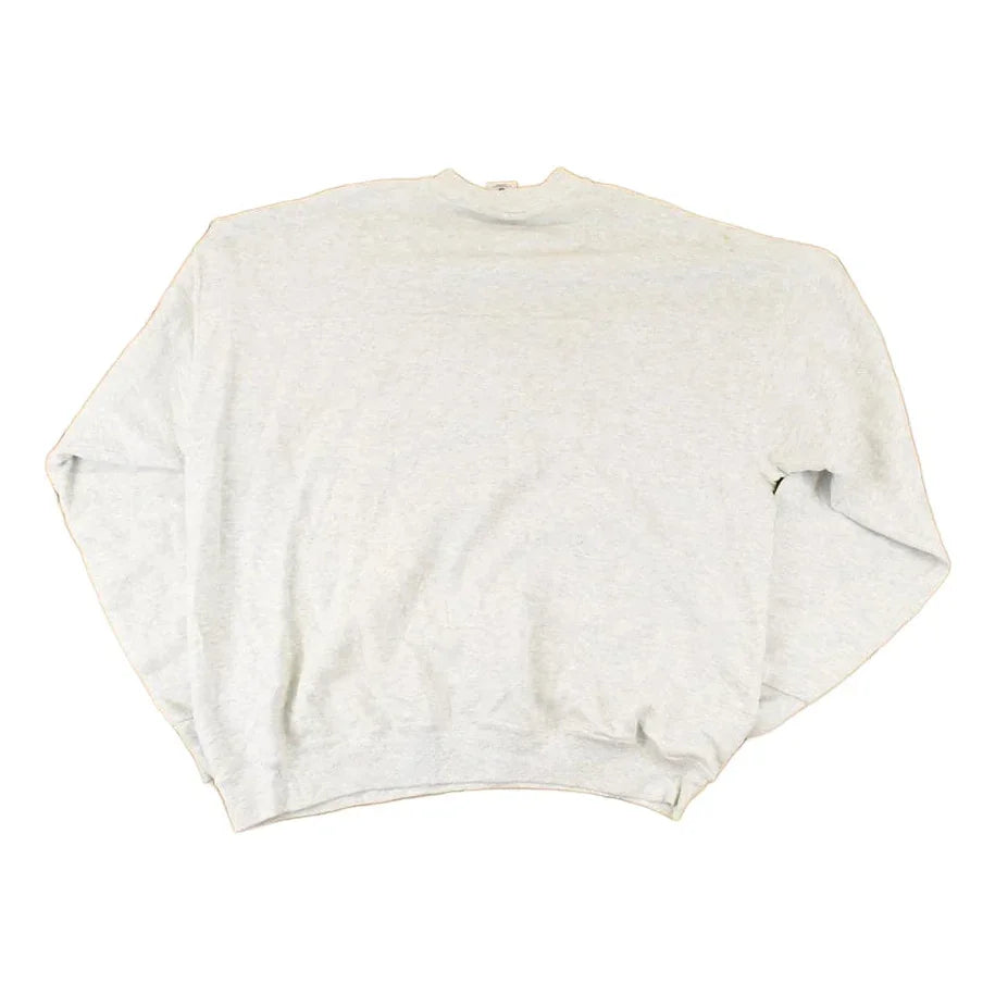 Vintage 1990s FOTL Blank Heather Gray Crewneck Sweatshirt Mens L from propervintagecanada