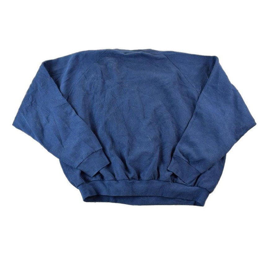Vintage 1990s FOTL Blank Navy Crewneck Sweatshirt Men's XL from propervintagecanada