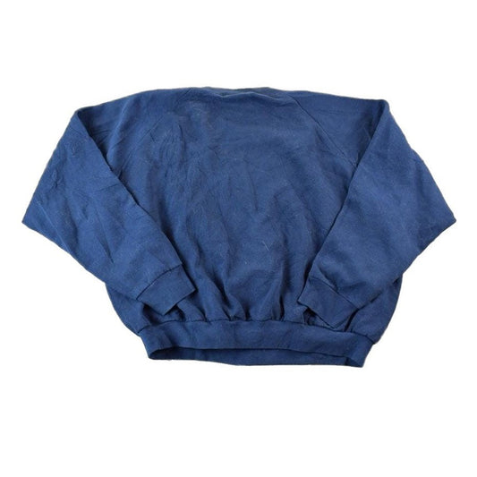 Vintage 1990s FOTL Blank Navy Crewneck Sweatshirt Men's XL from propervintagecanada