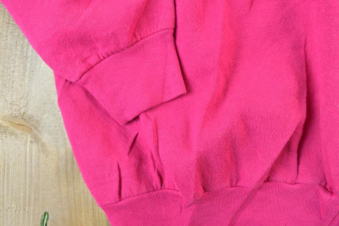 Vintage 1990s FOTL Blank Pink Crewneck Sweatshirt Men's Small from propervintagecanada