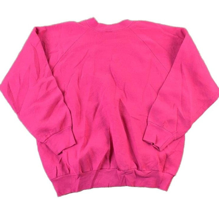Vintage 1990s FOTL Blank Pink Crewneck Sweatshirt Men's Small from propervintagecanada