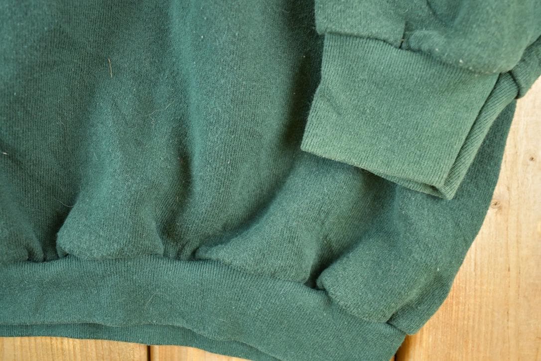 Vintage 1990s FOTL Blank Souvenir Olive Crewneck Sweatshirt Made In USA Men's 2XL from propervintagecanada