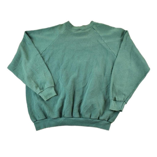 Vintage 1990s FOTL Blank Souvenir Olive Crewneck Sweatshirt Made In USA Men's 2XL from propervintagecanada