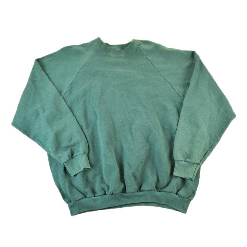 Vintage 1990s FOTL Blank Souvenir Olive Crewneck Sweatshirt Made In USA Men's 2XL from propervintagecanada