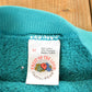 Vintage 1990s FOTL Blank Teal Crewneck Sweatshirt Men's S from propervintagecanada