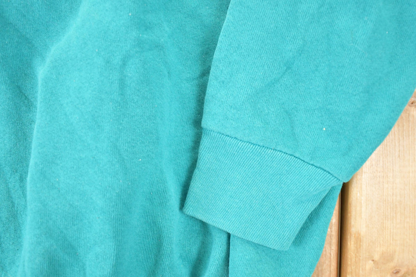 Vintage 1990s FOTL Blank Teal Crewneck Sweatshirt Men's S from propervintagecanada