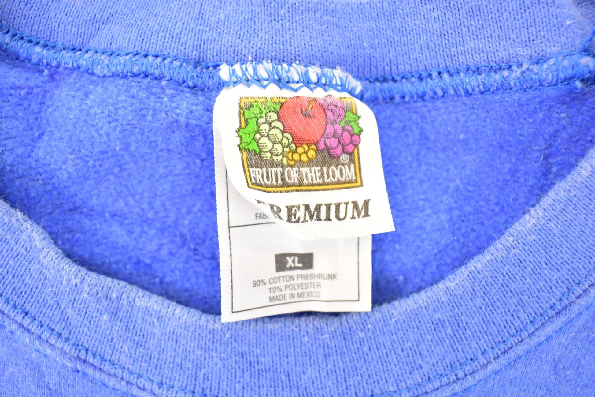 Vintage 1990s FOTL Premium Heavyweight Blank Crewneck Sweatshirt Men's L / 90's Blanks Sweater from propervintagecanada