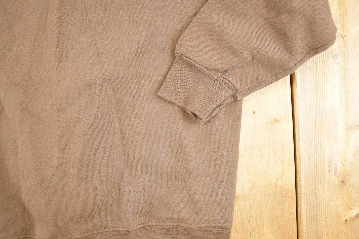 Vintage 1990s FOTL Tan Blank Souvenir Crewneck Sweatshirt Men's L from propervintagecanada
